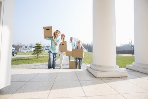 Furniture pick-up and careful handling during a move