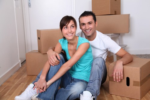 Professional movers handling a local relocation across France