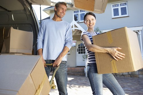 Furniture and household items loaded for French relocation